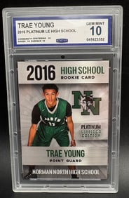 Trae Young 2016 Platinum LE High School Rookie Card