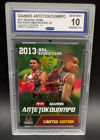 Giannis Antetokounmpo 2013 Rookie Gems – ACEO NBA Rookie LE Card