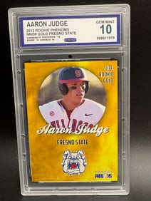 Aaron Judge Fresno State Baseball Card – Rookie Gold