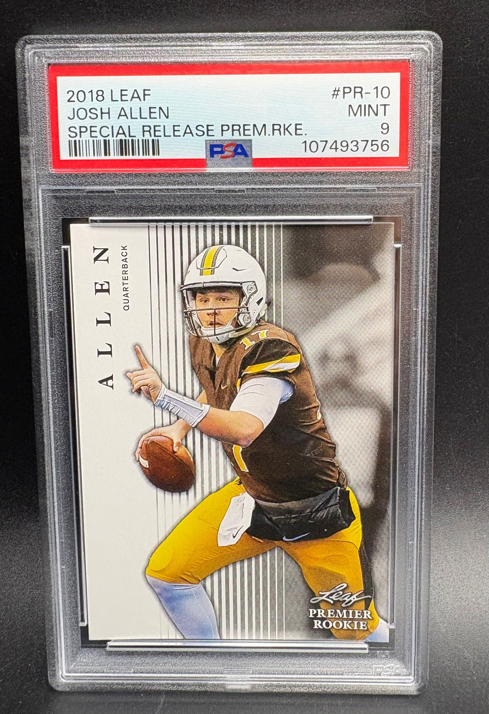 Josh Allen 2018 Leaf Special Release Football Card (1 of 2)