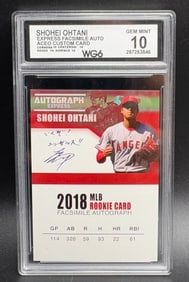 Shohei Ohtani MLB Rookie Baseball Card – 2018 Facsimile Autograph Edition
