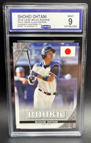 Shohei Ohtani Baseball Card – 2018 Leaf Exclusive Flag Rookie Edition