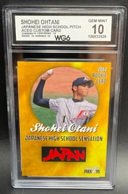 Shohei Ohtani Baseball Card – 2012 Japanese High School Rookie Pitching Edition