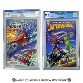 THE AMAZING SPIDER-MAN CGC GRADED MARVEL COMIC BOOK LOT (1 of 2)
