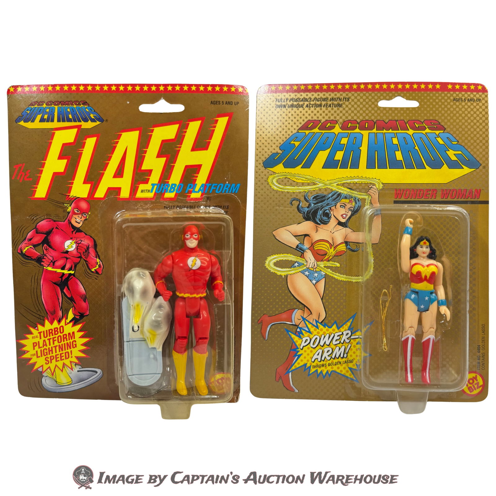 TOY BIZ DC COMICS SUPER HEROES: THE FLASH & WONDER WOMAN 1989 GROUP (1 of 2)