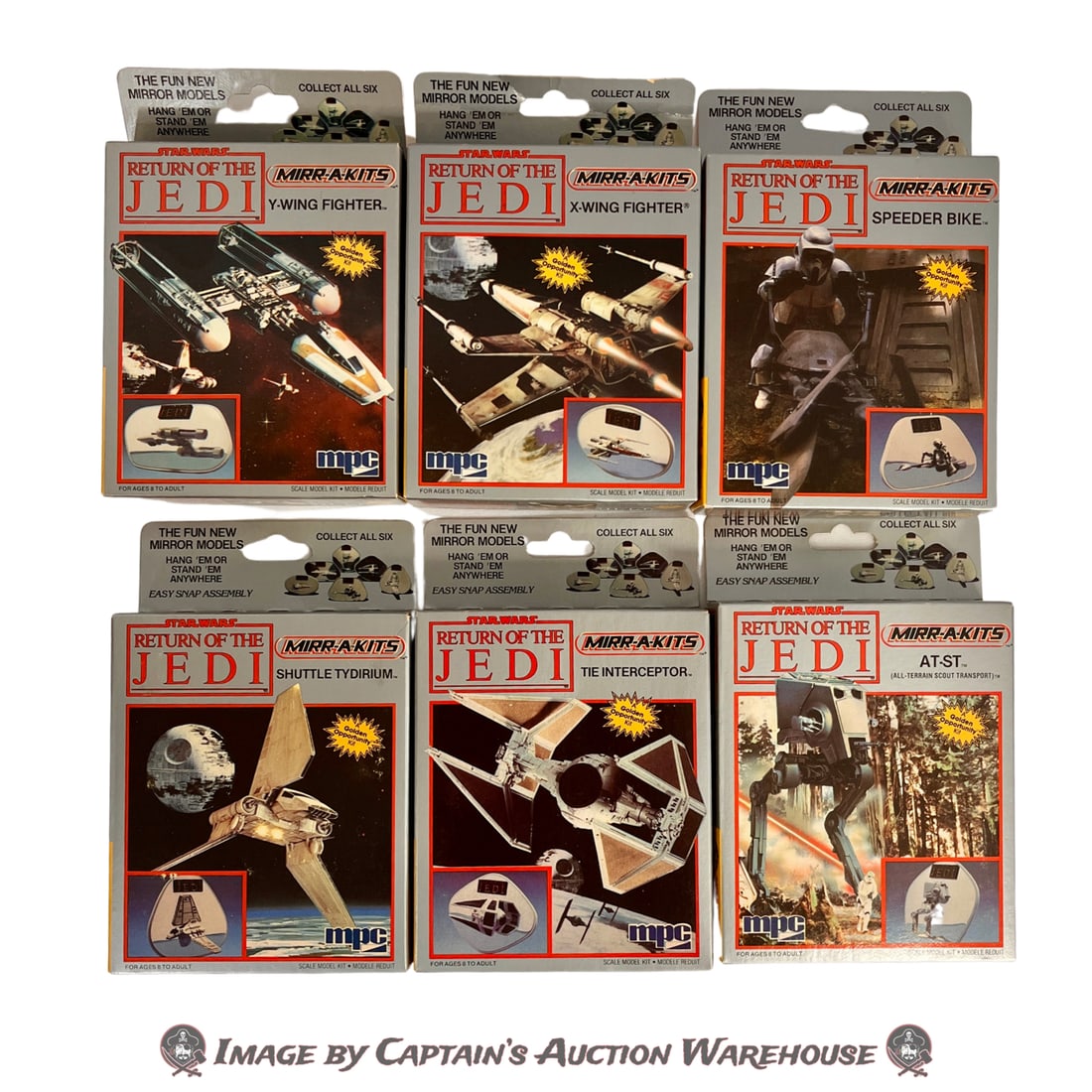 STAR WARS:RETURN OF THE JEDI MIRR-A-KITS MPC MODEL LOT 1984 (1 of 1)