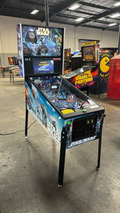 STAR WARS PREMIUM EDITION PINBALL MACHINE STERN: CONDITION AS SHOWN IN PICTURES. Notes: 3878 TOTAL PLAYS PRIOR TO AUCTION