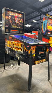 PIRATES OF THE CARIBBEAN PINBALL MACHINE STERN 2006: CONDITION AS SHOWN IN PICTURES. Notes: Set sail with Stern’s 2006 Pirates of the Caribbean pinball machine, designed by Dennis Nordman. The game features vibrant artwork by Kevin O’Connor and imme