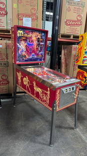 MEDUSA CLASSIC PINBALL MACHINE BALLY: CONDITION AS SHOWN IN PICTURES. Notes: Enter the mythological realm with Bally’s 1981 Medusa, a classic early solid-state pinball machine designed by Warren Davis and Jeff McKissack. Featuring strik