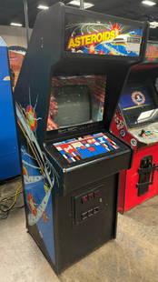 ASTEROIDS CLASSIC UPRIGHT ARCADE GAME ATARI: CONDITION AS SHOWN IN PICTURES. Notes: