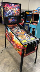IRON MAIDEN PRO MODEL PINBALL MACHINE by STERN: CONDITION AS SHOWN IN PICTURES. Notes: