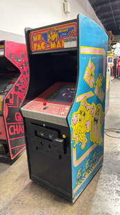 MS. PAC-MAN UPRIGHT ARCADE GAME BALLY MIDWAY: CONDITION AS SHOWN IN PICTURES. Notes: