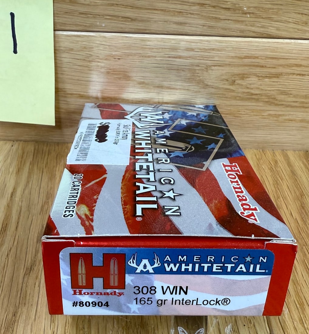 Hornady American Whitetail 308 WIN 165 Grain InterLock #1 (1 of 2)