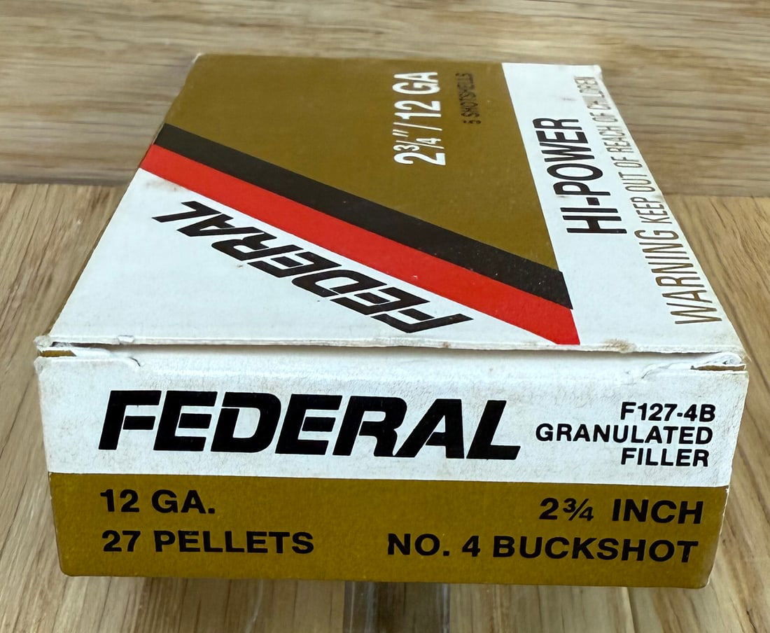 FEDERAL 12 GA 2 3/4â€? #4 Buckshot 27 Pellets (1 of 2)