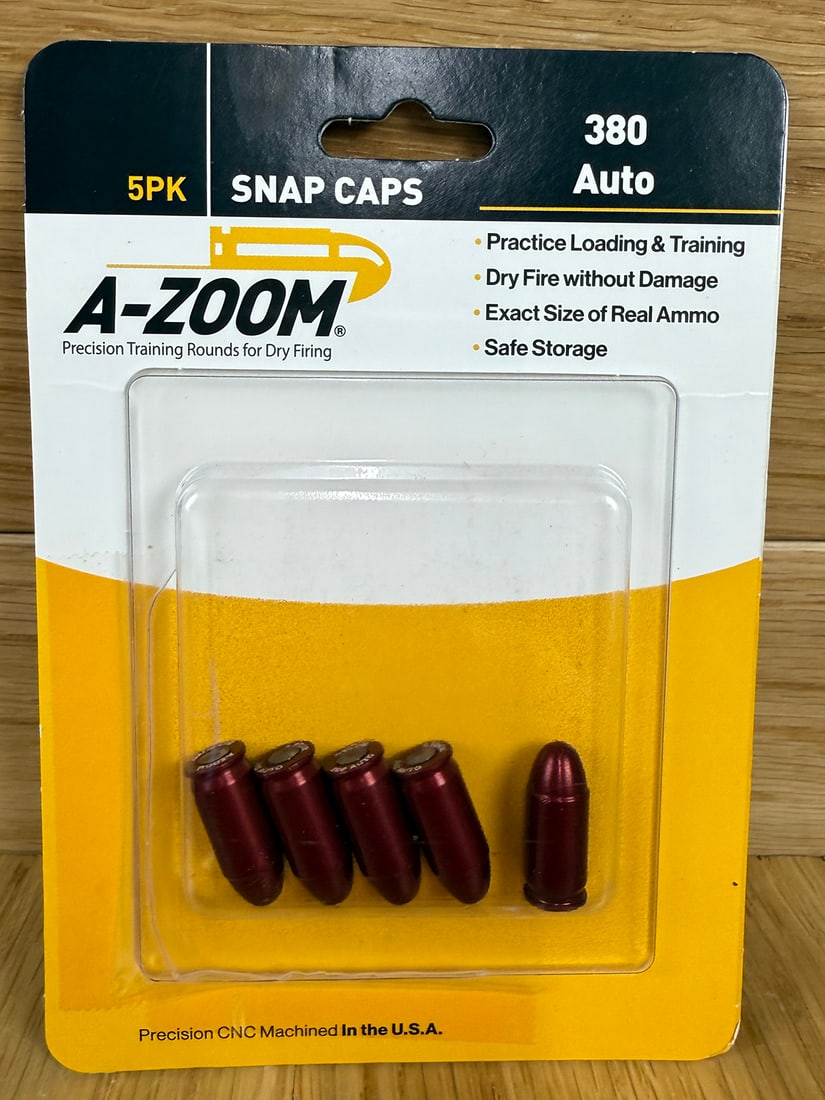 AZOOM Snap Caps 380 Auto 5rds: See Picture for Details. Ask any questions before bidding as all sales are final. If you bid, you own itâ€¦