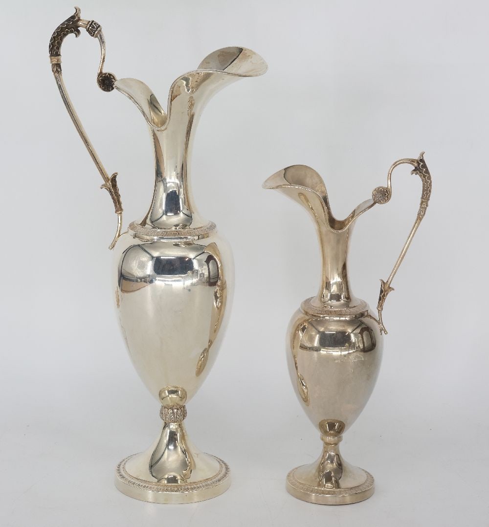 Two slender, elegant jugs with leaf-shaped (1 of 1)