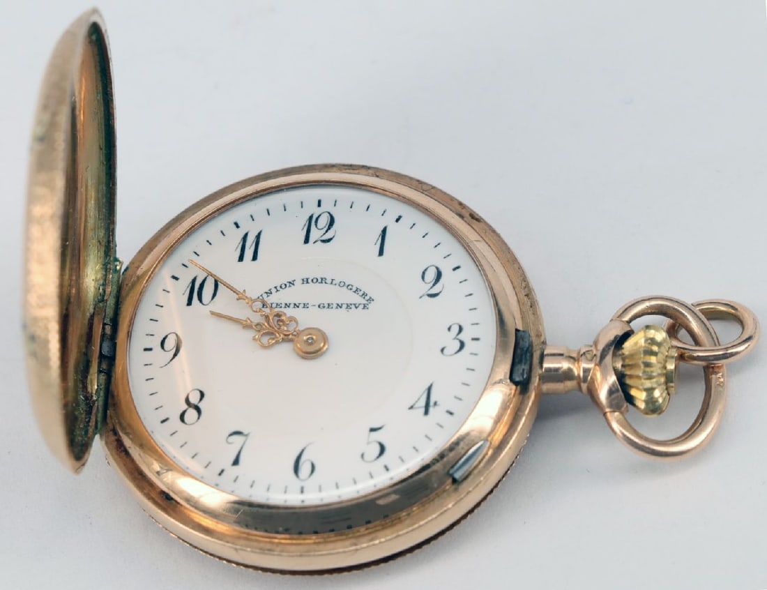 Ladies' pocket watch, 585 GG, 22.5 g. Union Horlogere (1 of 4)