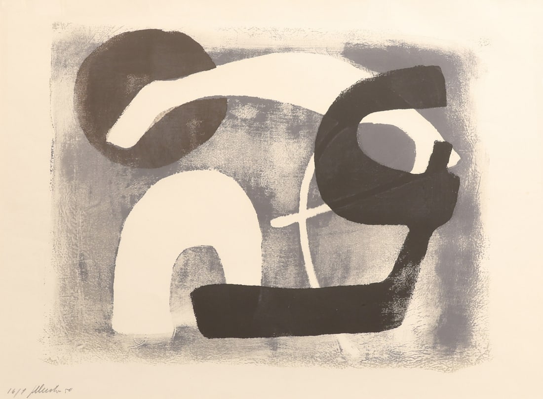 Fritz Winter. Untitled. Ca 1950. monotype (1 of 3)