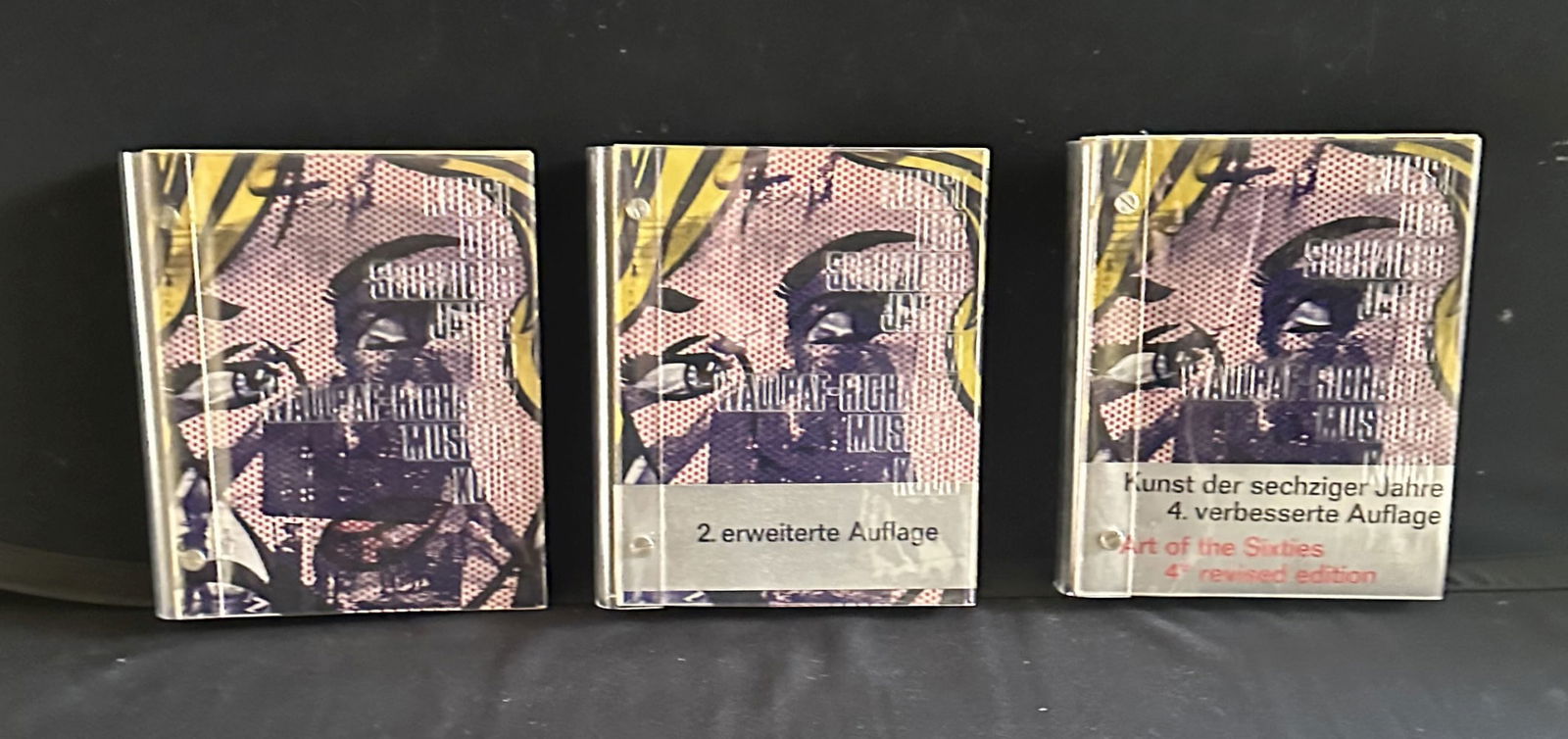 3 x Art of the Sixties: Collection of handwritten notes by Wolf Vostell: 1 x Various authors: Art of the Sixties, Wallraf-Richartz Museum, Cologne 1969. 1 x Various authors: Art of the Sixties, Wallraf-Richartz Museum, 2nd i