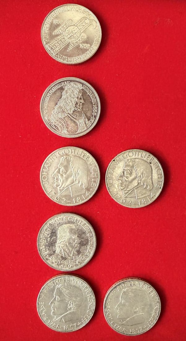 BRD - 7 x 5 DM - the first five (1 of 9)