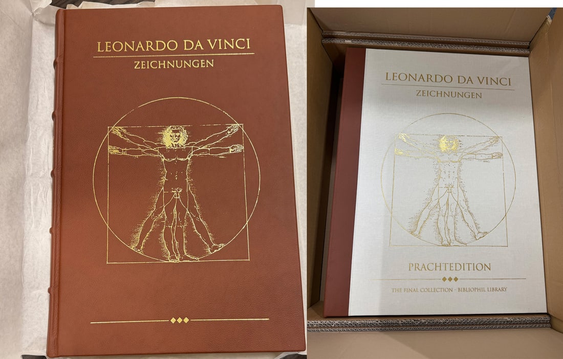 Facsimile. Leonardo Da Vinci. Drawings.: Facsimile. Leonardo Da Vinci. Drawings. The final Collection - Magnificent edition. One of 950 numbered copies. This copy has the no. 398. top condition.Faksimile. Leonardo Da Vinci. Zeichnungen. The