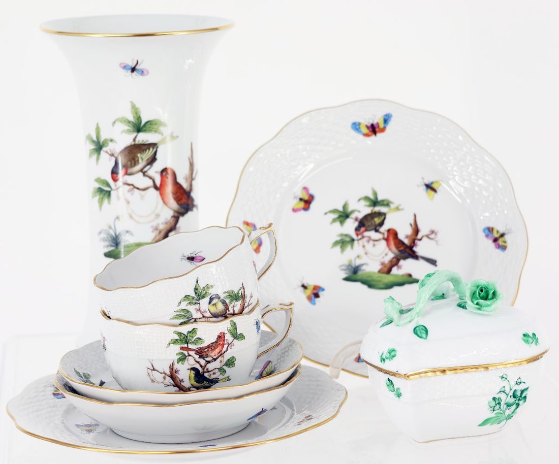 Herend, Rothschild, consisting of 8 pieces: (1 of 5)