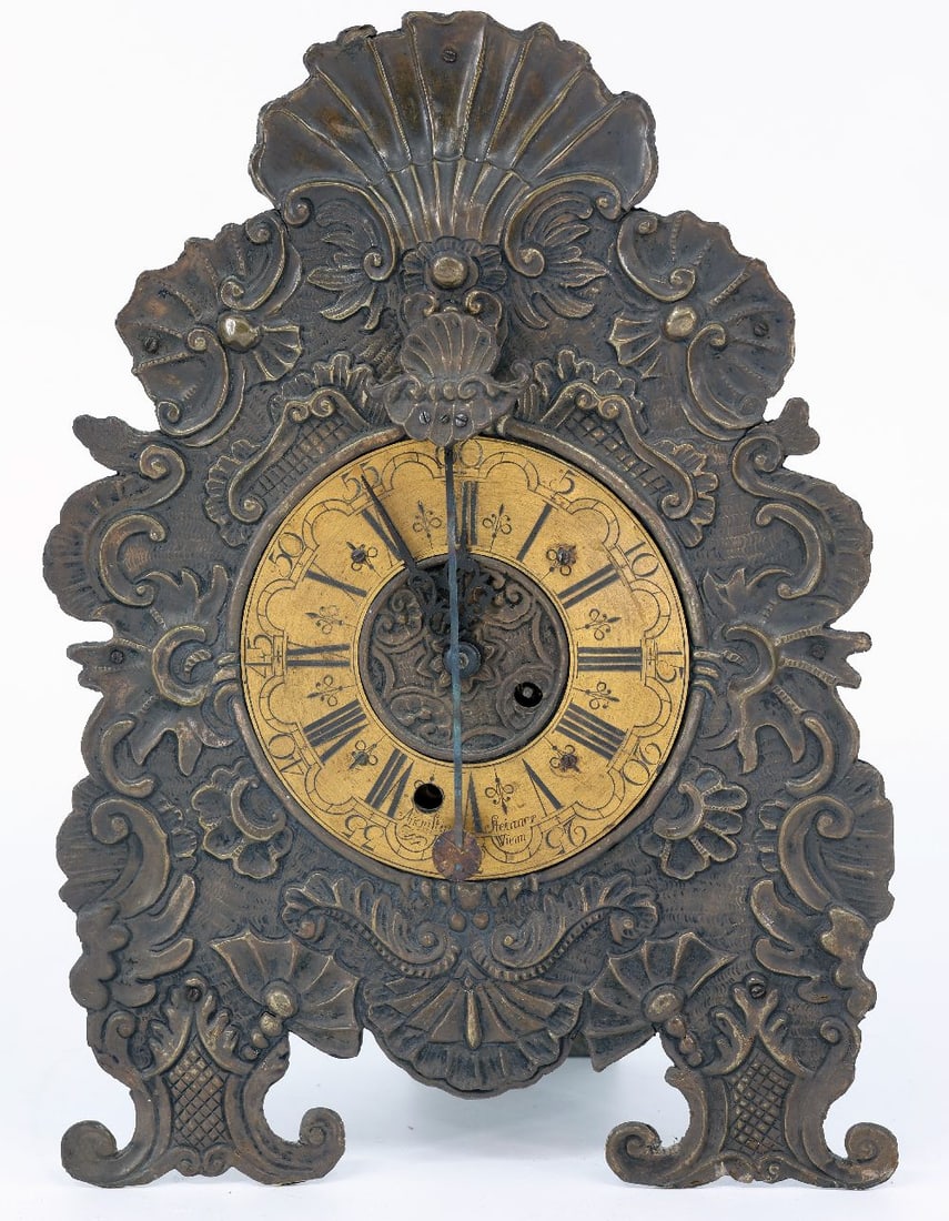 Table clock with front pendulum, 18th century (1 of 3)