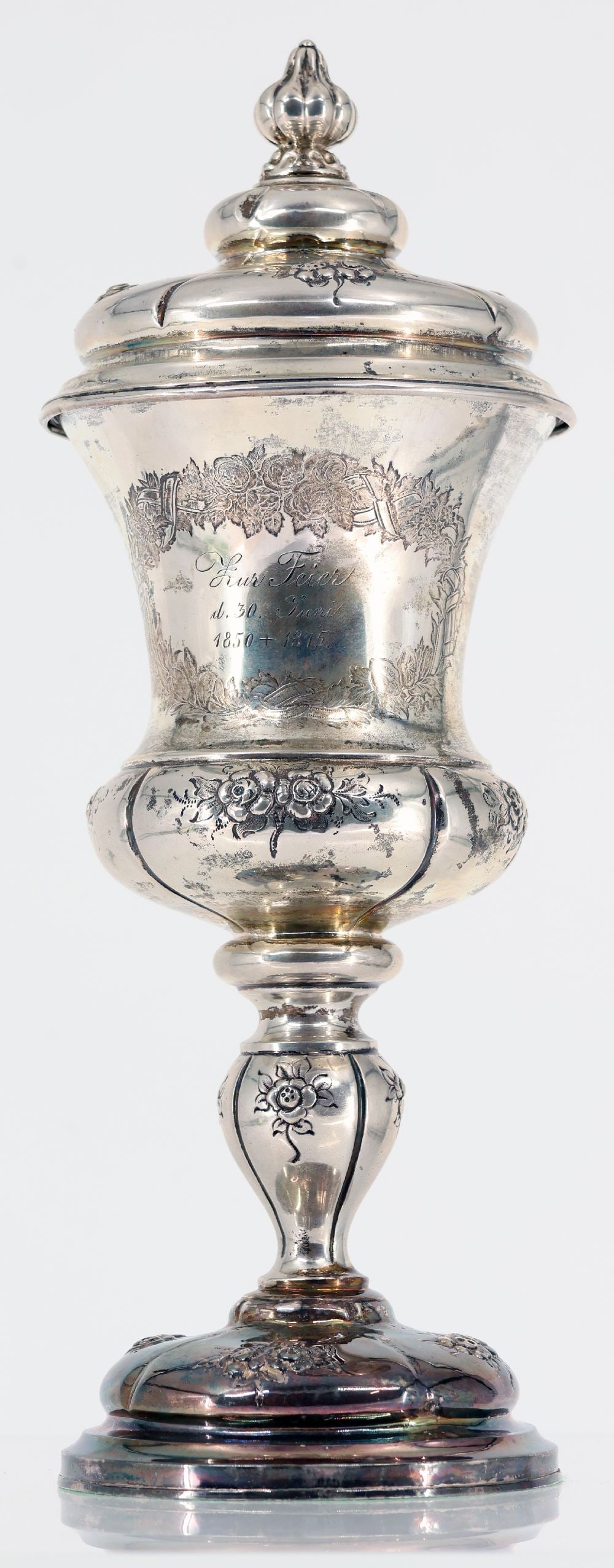Lidded cup, 800 silver (tested), (1 of 8)