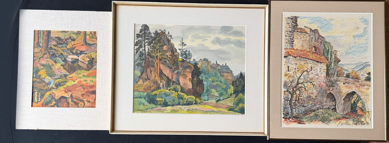 Heinz KISTLER (1912-2004), 3 landscapes (1 of 10)