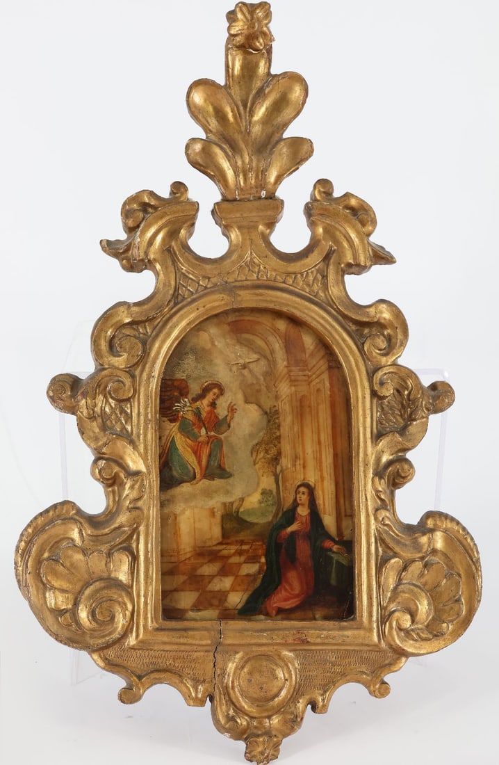 Unknown master, 17th century, Annunciation, alabaster (1 of 18)