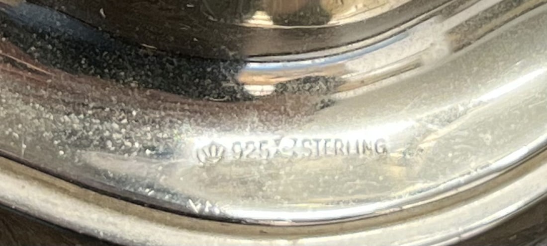 Large silver candlestick - 3