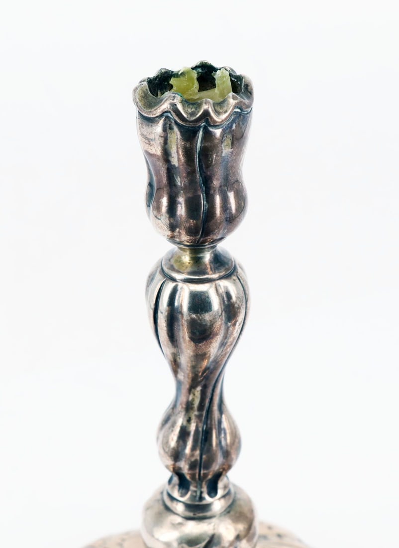 Probably Augsburg, 18th century, candlestick, silver - 4