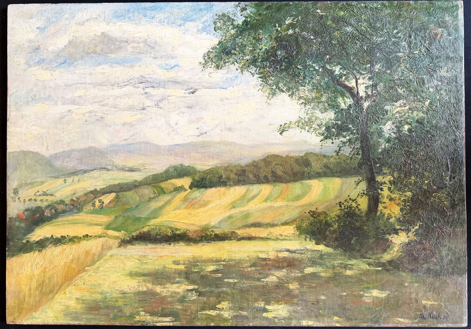2 landscapes: KREYSSIG and unknown artist - 3