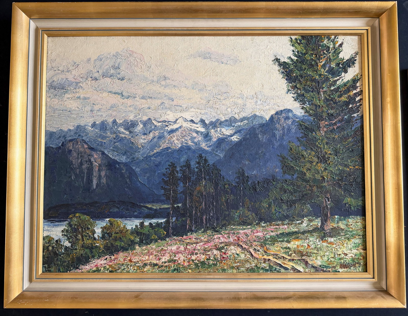 2 landscapes: KREYSSIG and unknown artist - 4