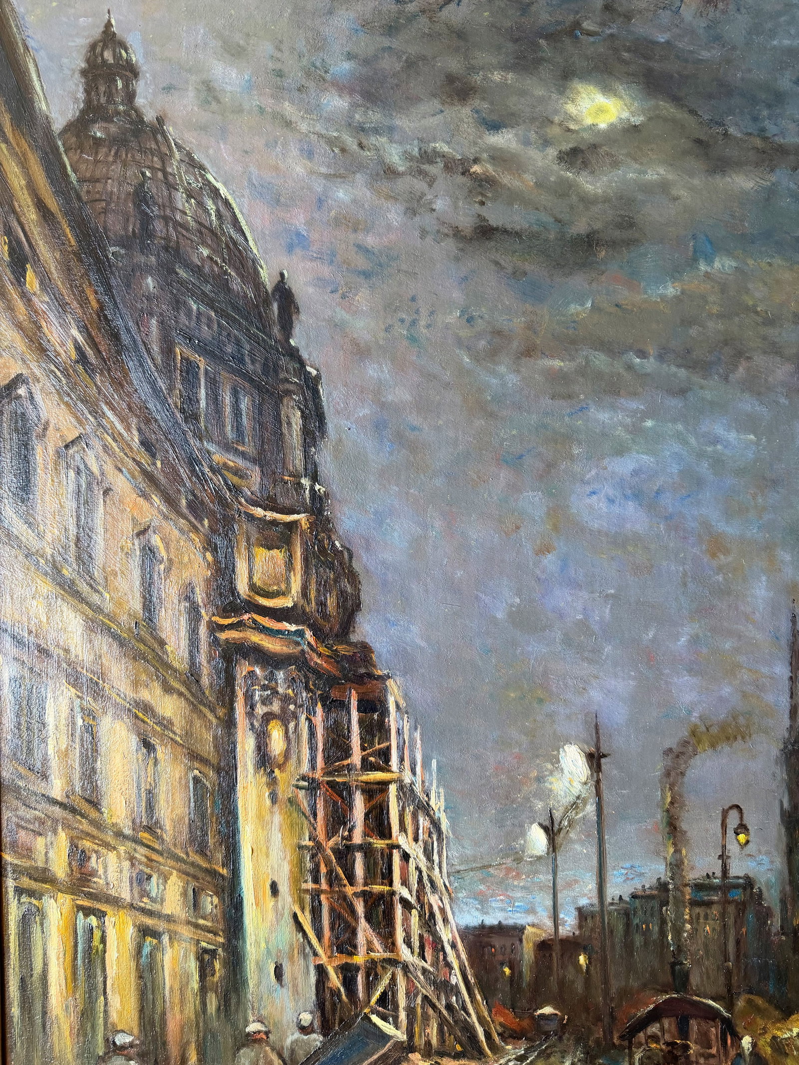 Bruno Lück (1887–?), Nighttime City Scene, - 4