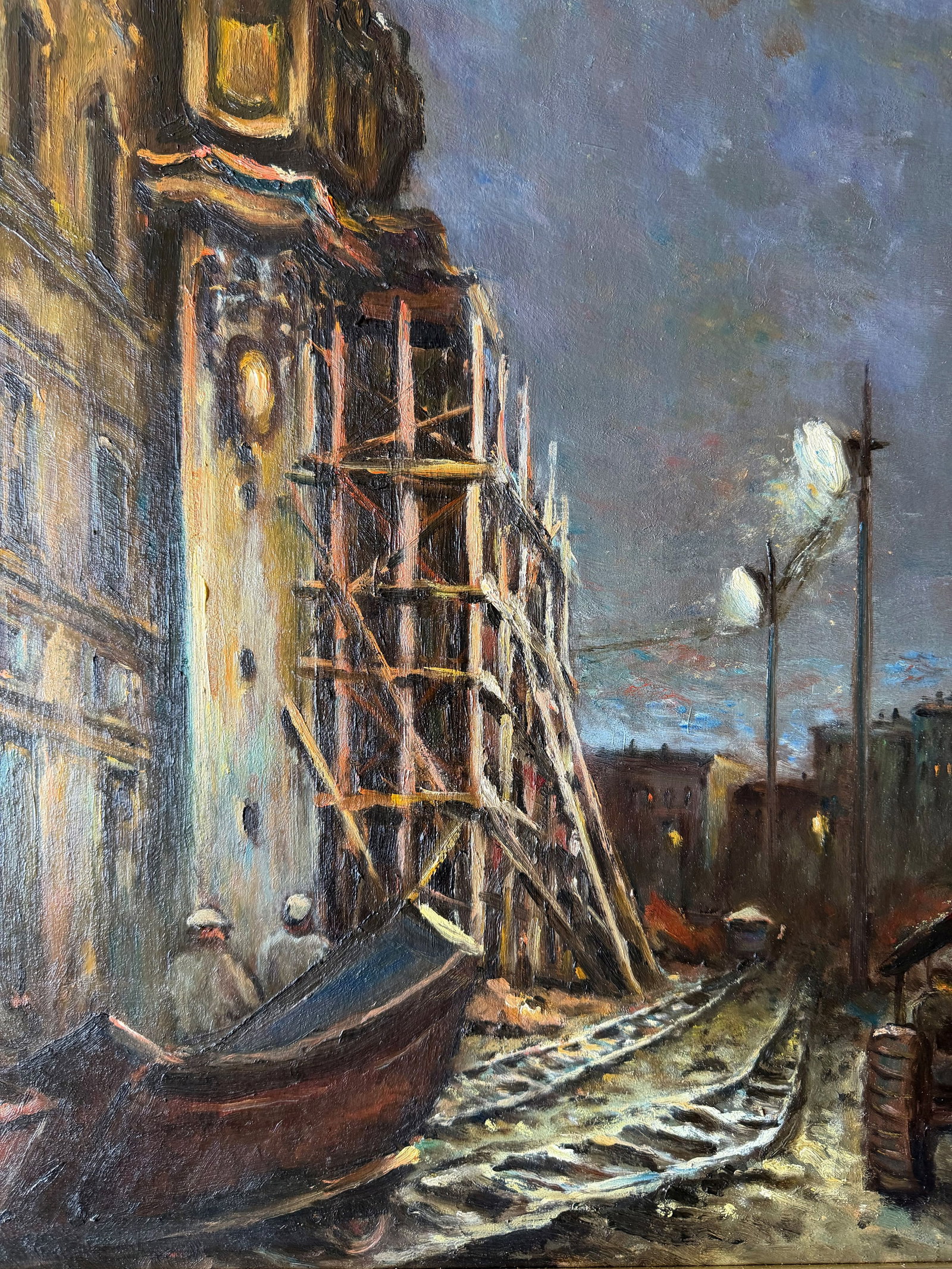 Bruno Lück (1887–?), Nighttime City Scene, - 5