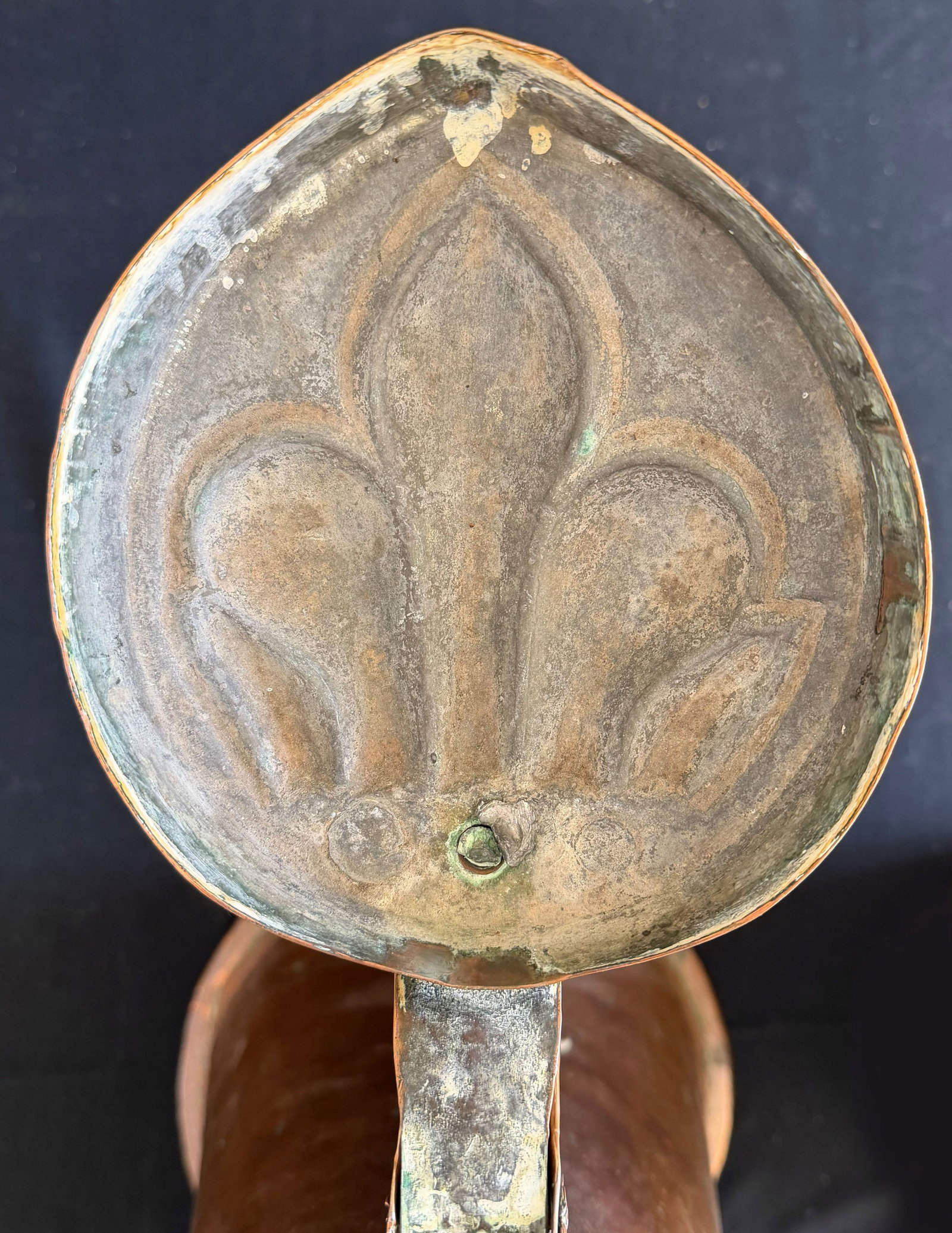 2 large copper pitchers, circa 1800, - 8