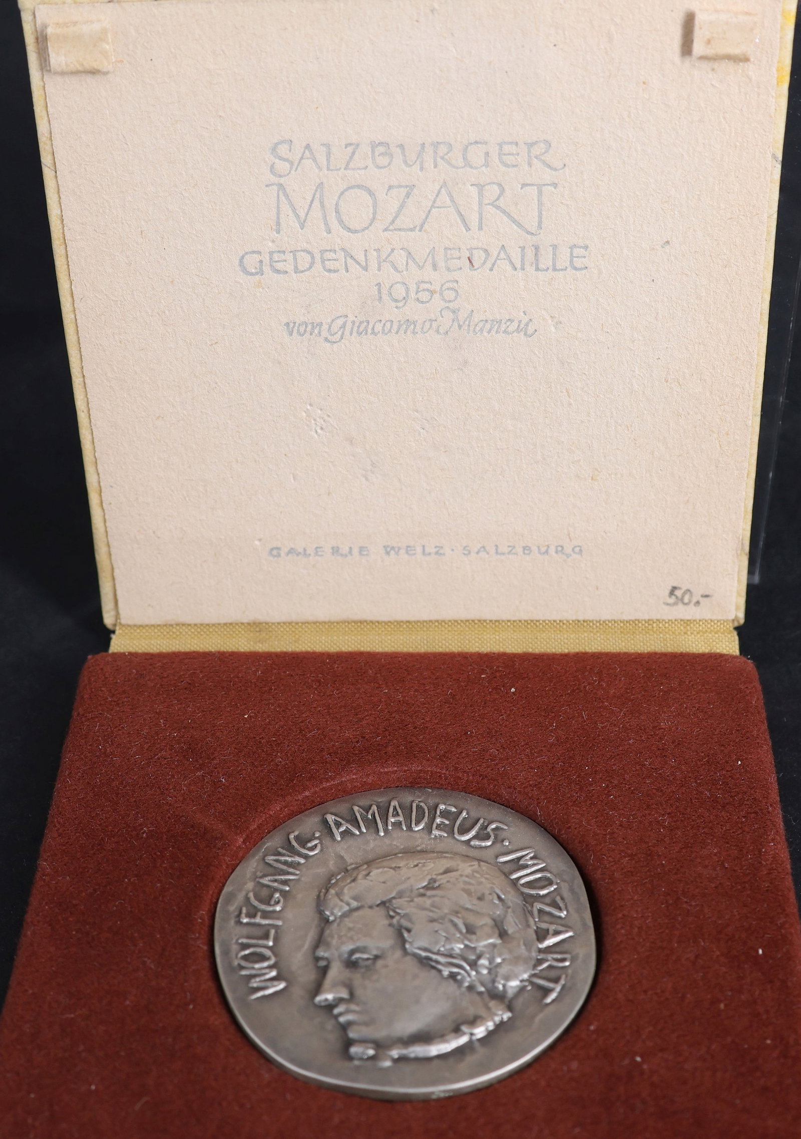 Ernst Fuchs Medal and Mozart commemorative medal,1956 - 5
