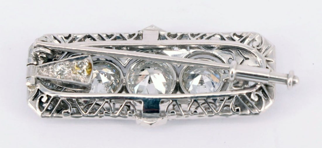 Pendant / brooch, 750 white gold (tested), 5.88 g - 3