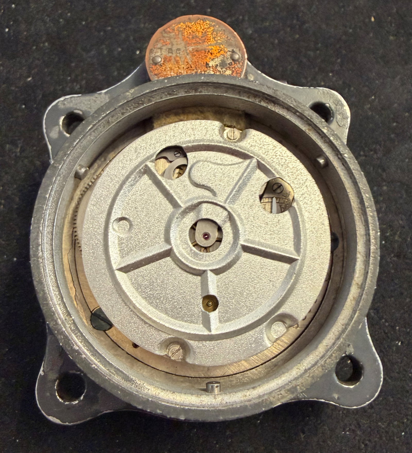 Aircraft instrument, German Air Force (Luftwaffe), World War II, J30 BZ, 173 g, Ø 5.5 cm - 2