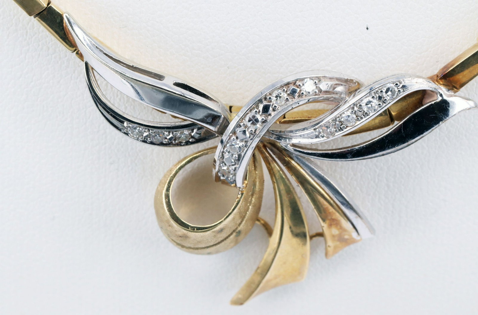 Necklace, 585 yellow gold, 24.62 g, with a bow - 3