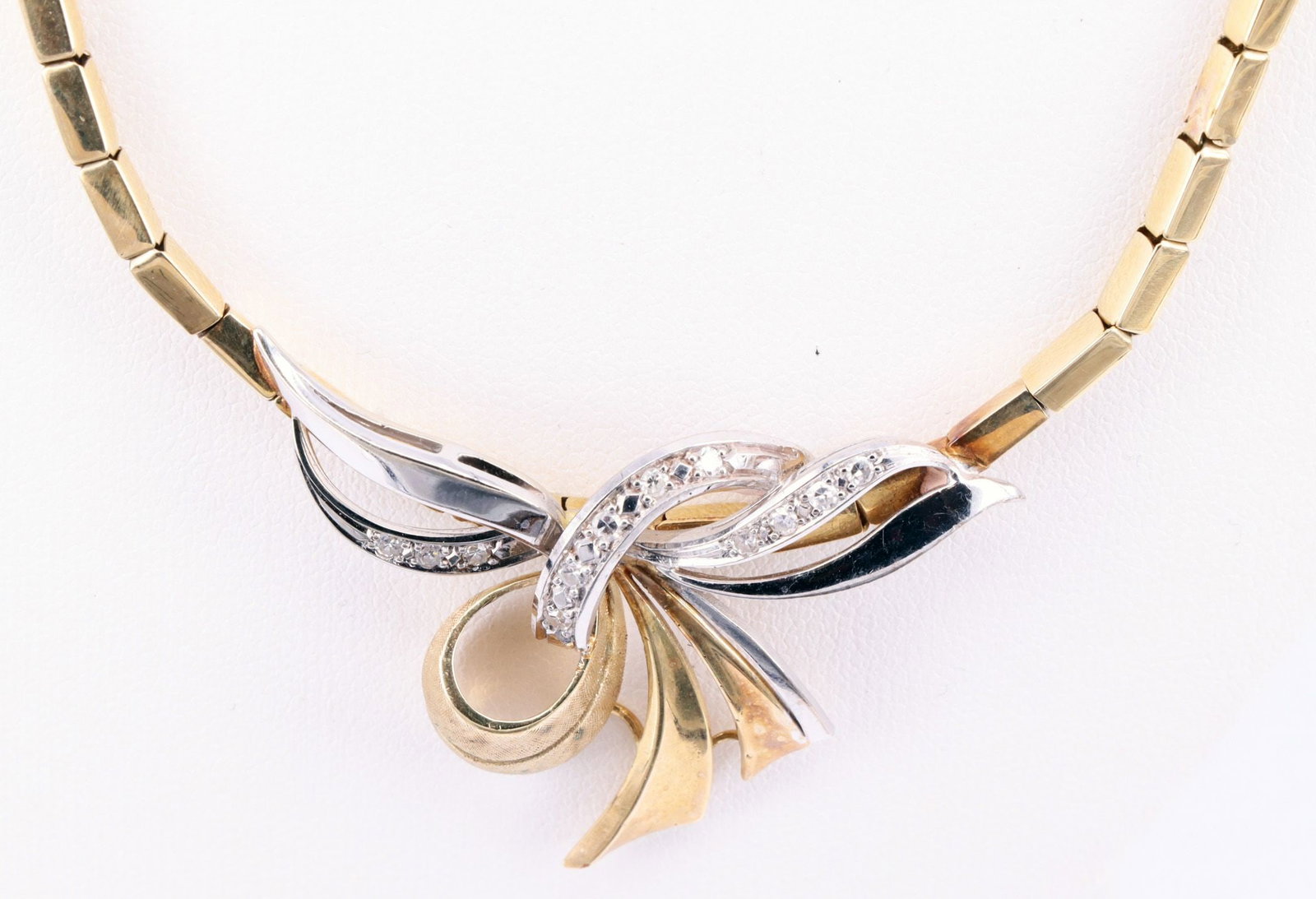 Necklace, 585 yellow gold, 24.62 g, with a bow - 5