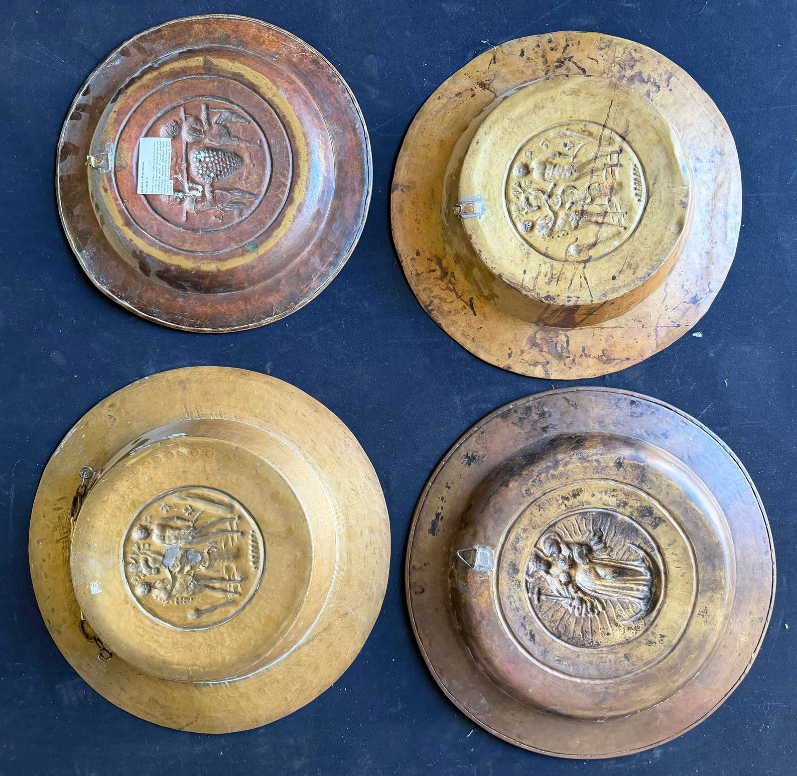 4 cymbal bowls, probably Nuremberg, 17th–18th century - 8