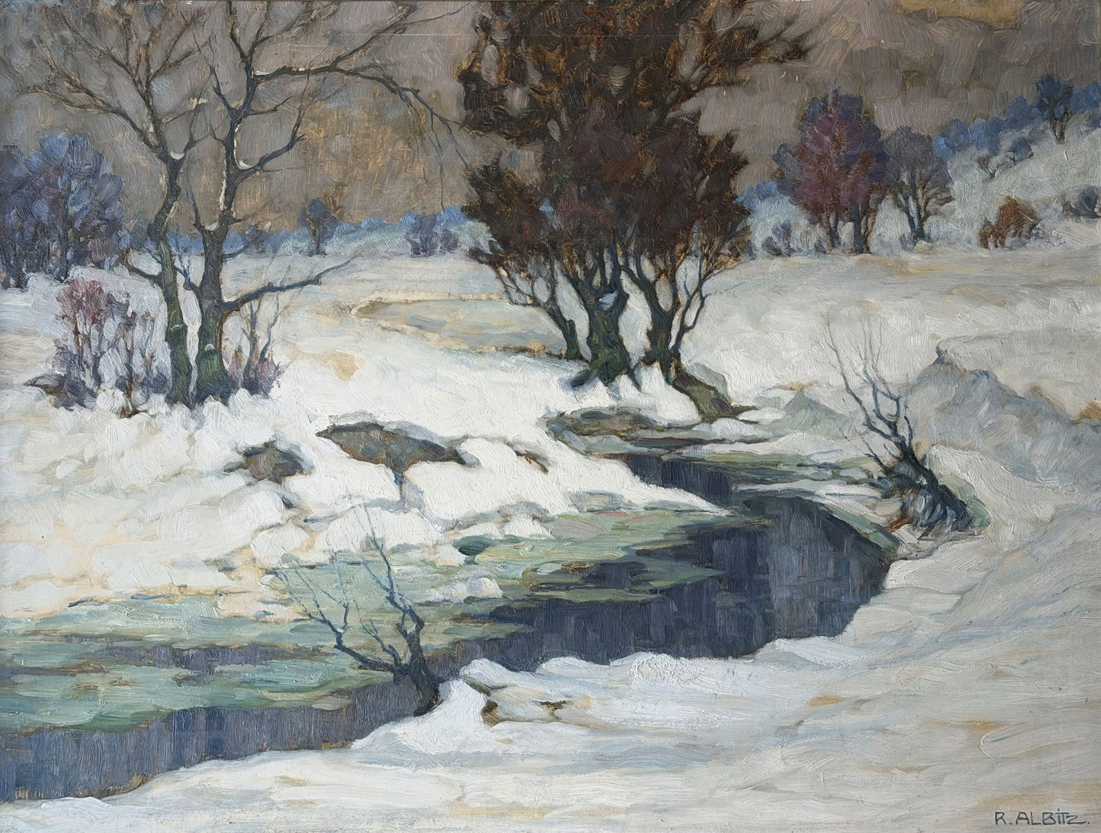 Richard ALBITZ (1876–1954), 2 winter landscapes: - 9