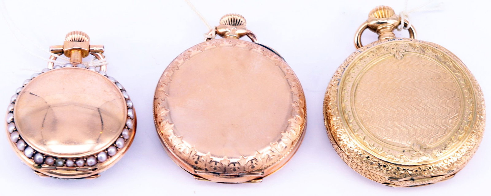 3 ladies' pocket watches, 20, 29, 35 - 2