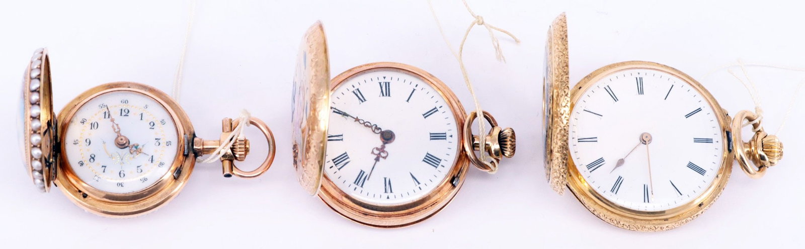 3 ladies' pocket watches, 20, 29, 35 - 6
