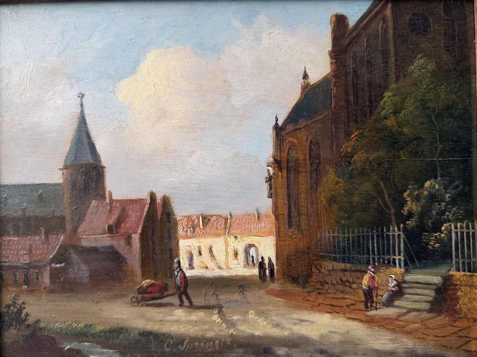 Unknown Dutch artist, 19th century, cityscape - 2