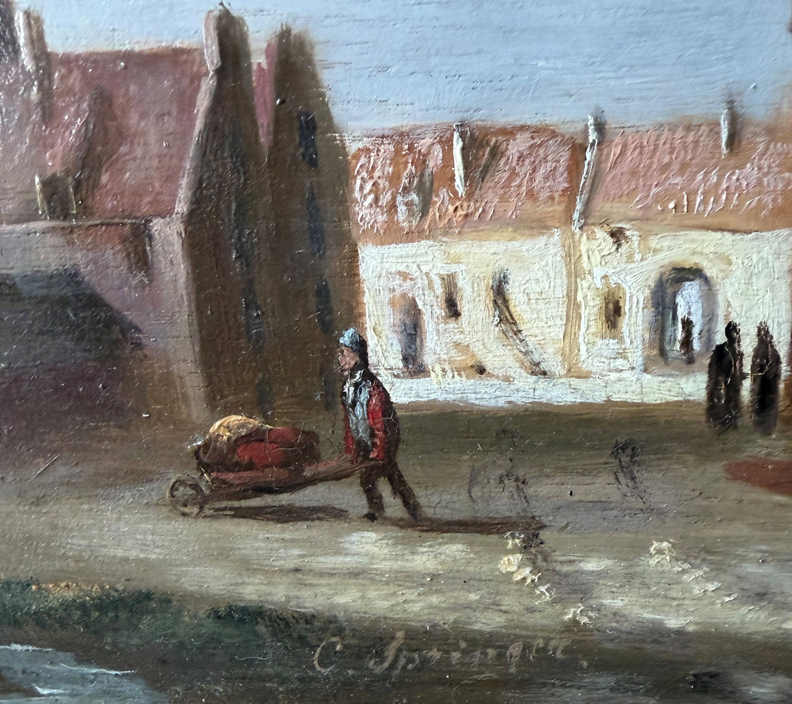 Unknown Dutch artist, 19th century, cityscape - 4