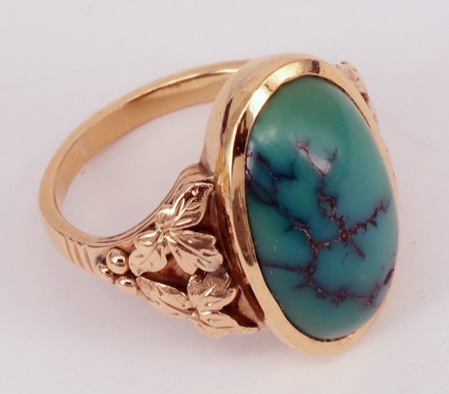 Set with gold and turquoise, 585 GG, 56.2 g - 4