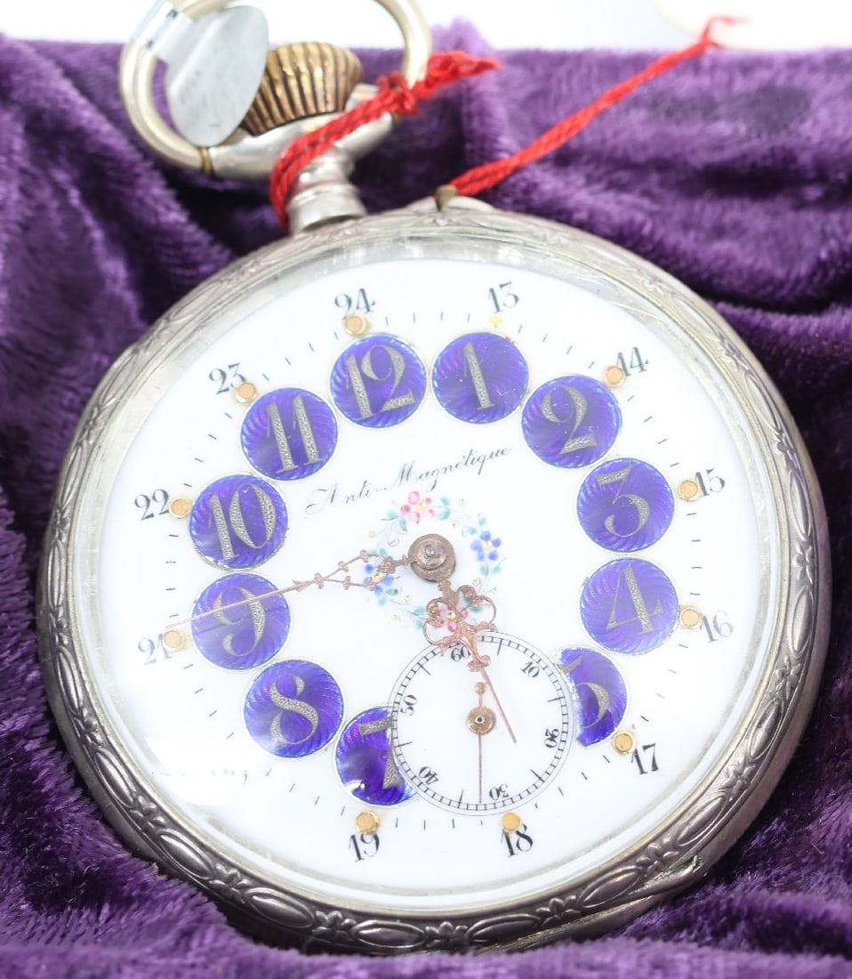 Set of 12 pocket watches, some marked (Omega...) - 4